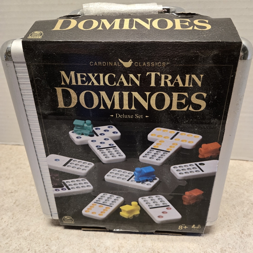Mexican Train Dominoes Deluxe Set With Carrying Case NEW